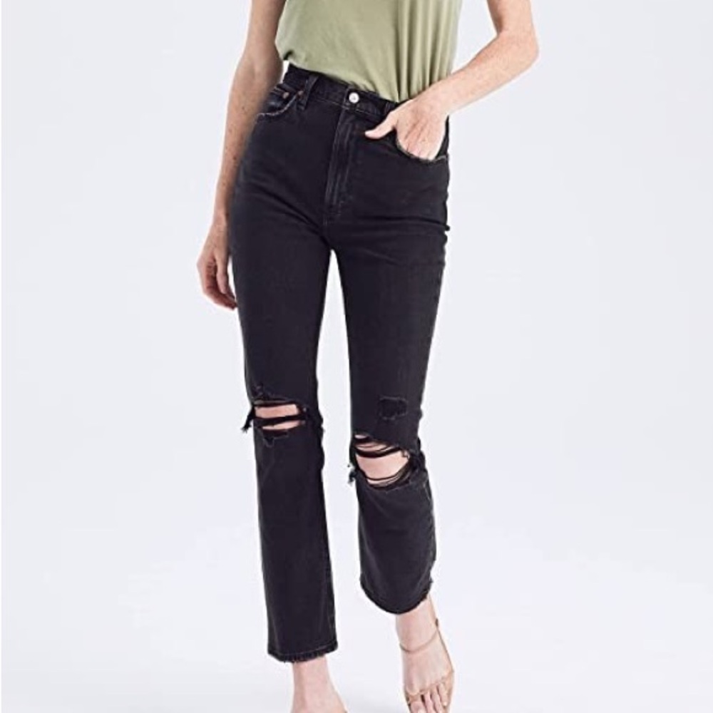 curve love tall ultra high rise ankle straight jean